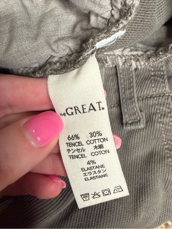 The Great Gray Tencel Blend Slim Straight Pants Casual Chino Size 28 - Picture 3 of 4